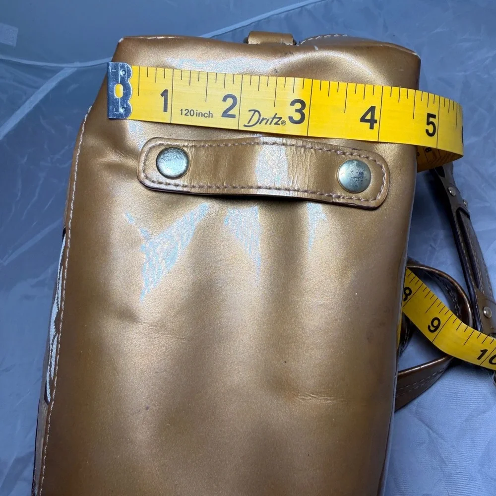 Y2K Coach Purse Gold Metallic Audrey Patchwork Bag Sleaze Limited Edition F15474
